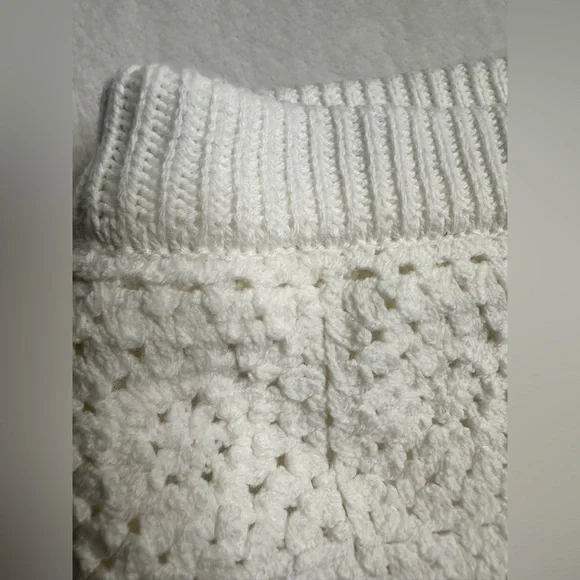 Art Class Sweater Knit Skirt Girls Size Medium 7/8 White Elastic Waist Lined - Picture 8 of 10